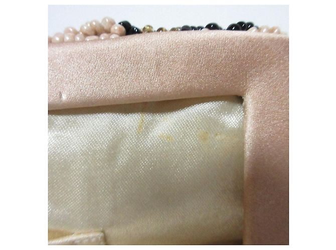 Autre Marque SANTI Leopard Beads Party Bag Beige - vista 13
