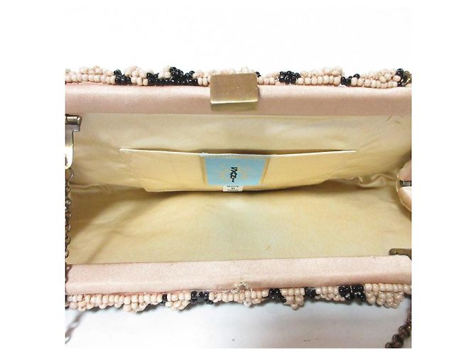 Autre Marque SANTI Leopard Beads Party Bag Beige - vista 8