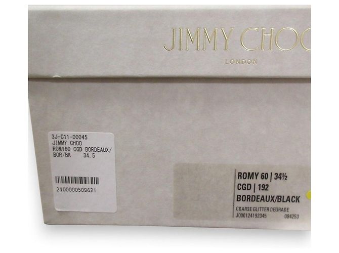 Décolleté Romy 60 Glitter Jimmy Choo Marrone - vista 11