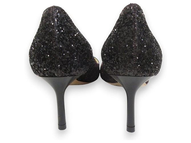 Décolleté Romy 60 Glitter Jimmy Choo Marrone - vista 5
