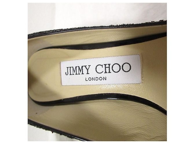 Décolleté Romy 60 Glitter Jimmy Choo Marrone - vista 7