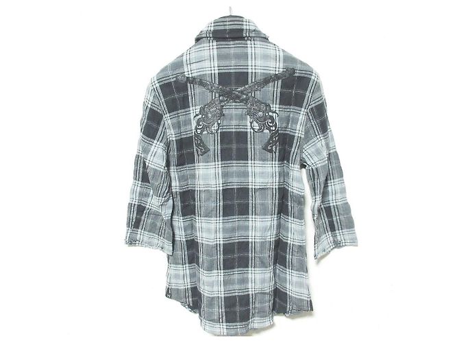 Autre Marque Camicia a maniche corte a quadri roar 2 Check Nero - vista 2