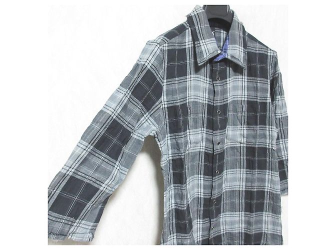 Autre Marque Camicia a maniche corte a quadri roar 2 Check Nero - vista 3