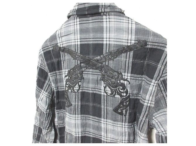 Autre Marque Camicia a maniche corte a quadri roar 2 Check Nero - vista 8