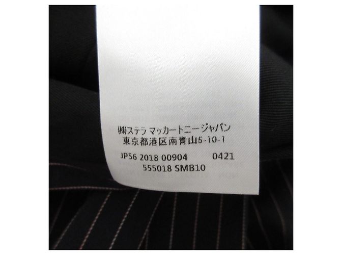 Stella Mc Cartney Stella McCartney Streifen-Weitbeinhose Schwarz Blau Marineblau - Ansicht 11