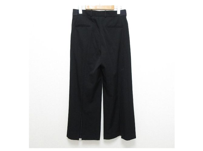 Stella Mc Cartney Stella McCartney Streifen-Weitbeinhose Schwarz Blau Marineblau - Ansicht 2