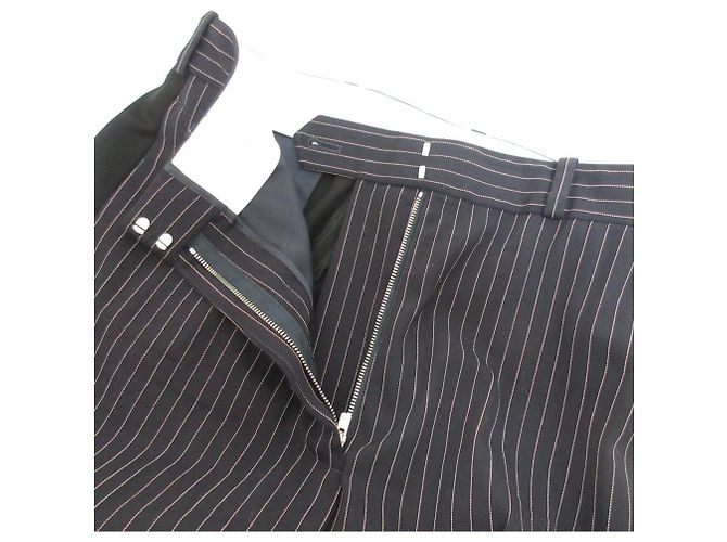 Stella Mc Cartney Stella McCartney Streifen-Weitbeinhose Schwarz Blau Marineblau - Ansicht 6