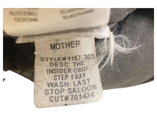 Autre Marque Pantalones vaqueros Mother INSIDER CROP STEP FRAY Castaño - vista 7