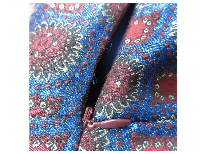 Kenzo Lamé-Jacquard-Kleid Blau - Ansicht 13