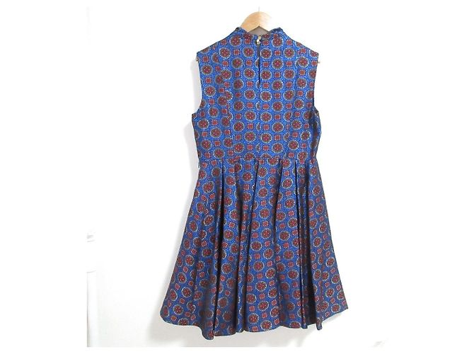 Kenzo Lamé-Jacquard-Kleid Blau - Ansicht 2