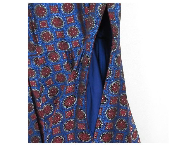 Kenzo Lamé-Jacquard-Kleid Blau - Ansicht 5