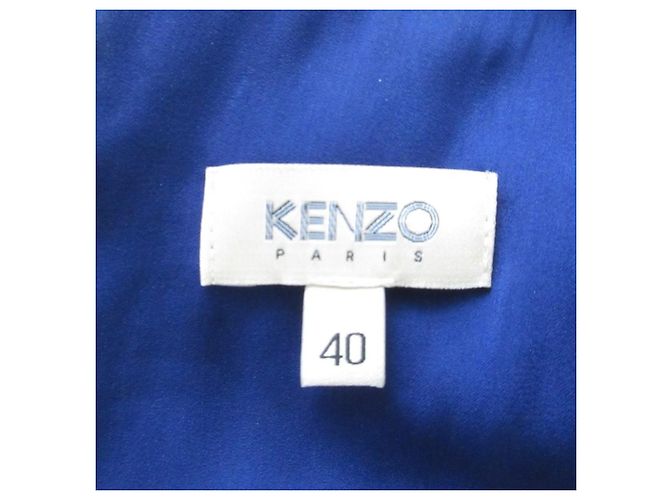 Kenzo Lamé-Jacquard-Kleid Blau - Ansicht 7