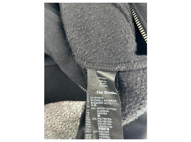 The Kooples Kapuzenpullover Schwarz Baumwolle - Ansicht 4