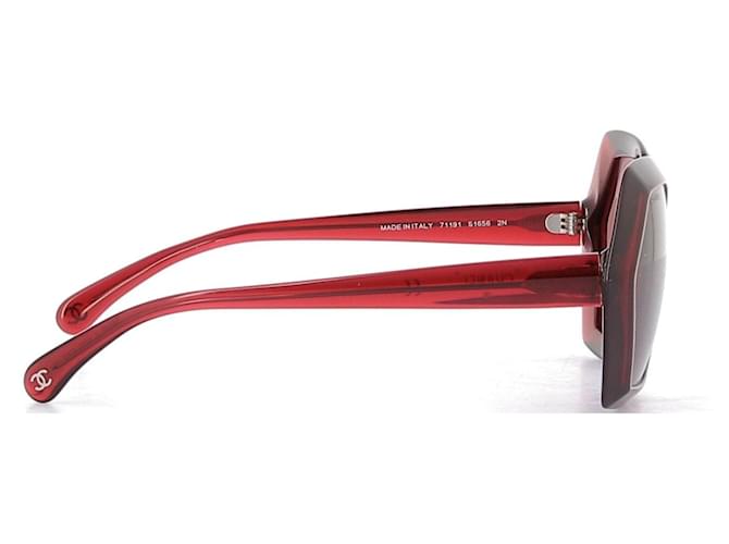 Chanel Gafas de sol rojas - vista 3