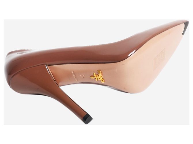 Prada Braune Lackpumps - Größe EU 39 (UK 6) - Ansicht 5