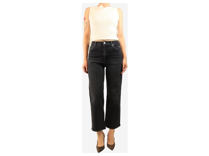 Agolde Vaqueros de pierna recta negros - talla UK 8 - vista 2