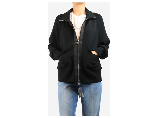 Autre Marque Black Roxbury zip through jacket - size L - view 4