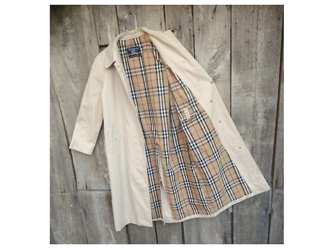 Impermeable Burberry de Gabardina Beige - vista 4