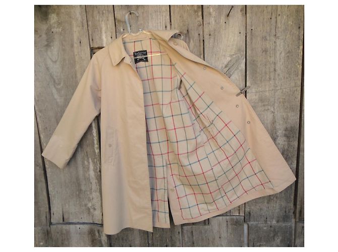Impermeable Burberrys Beige de Gabardina - vista 4