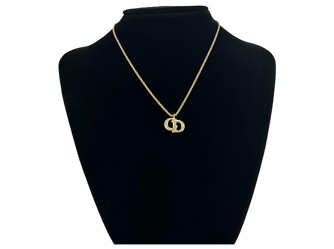 Collana Christian Dior Vintage CD Logo D'oro - vista 2