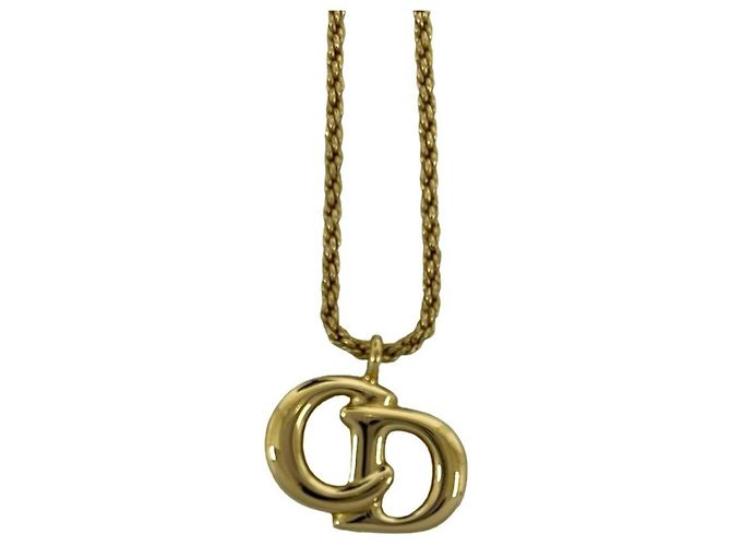 Collana Christian Dior Vintage CD Logo D'oro - vista 4