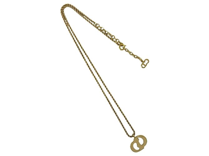 Collana Christian Dior Vintage CD Logo D'oro - vista 6