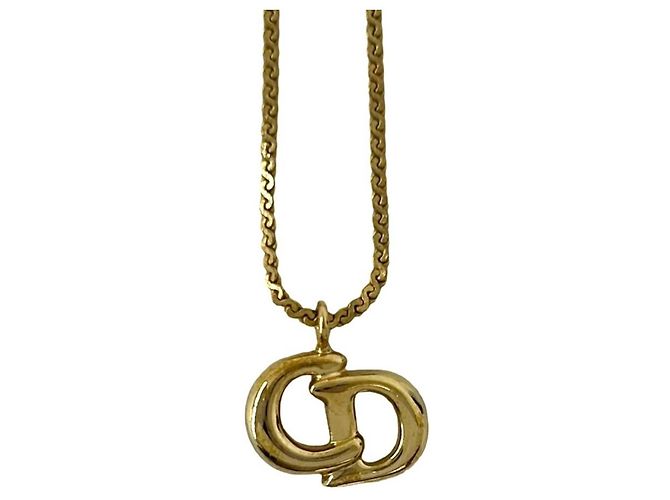 Collana Christian Dior Vintage CD Logo D'oro - vista 4