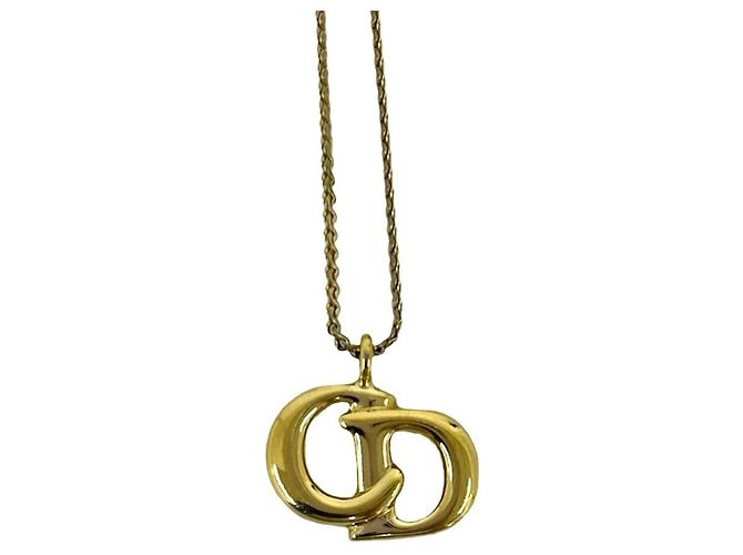 Collana Christian Dior Vintage CD Logo D'oro - vista 4