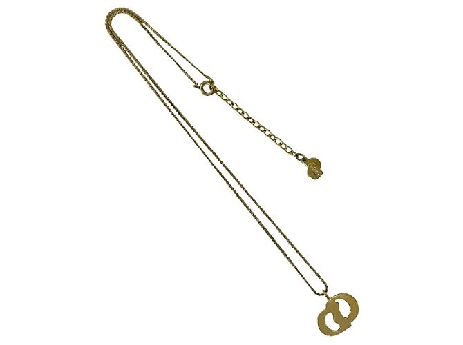 Collana Christian Dior Vintage CD Logo D'oro - vista 6