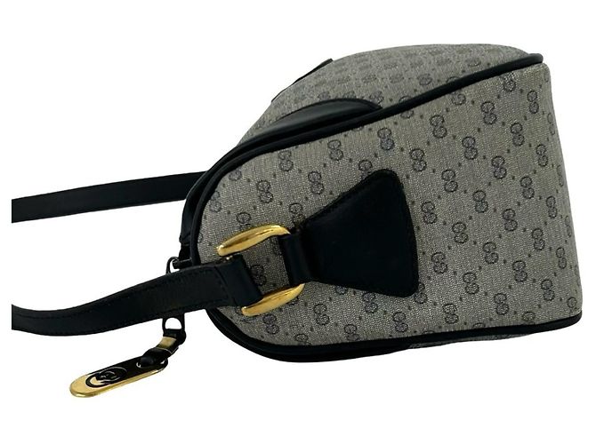 Borsa a tracolla in pelle blu navy Gucci - vista 5