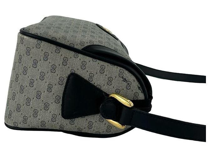 Borsa a tracolla in pelle blu navy Gucci - vista 6