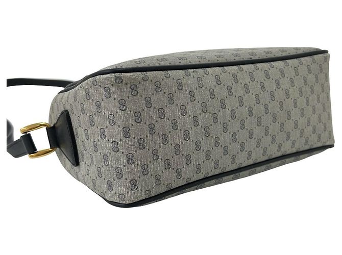 Borsa a tracolla in pelle blu navy Gucci - vista 7