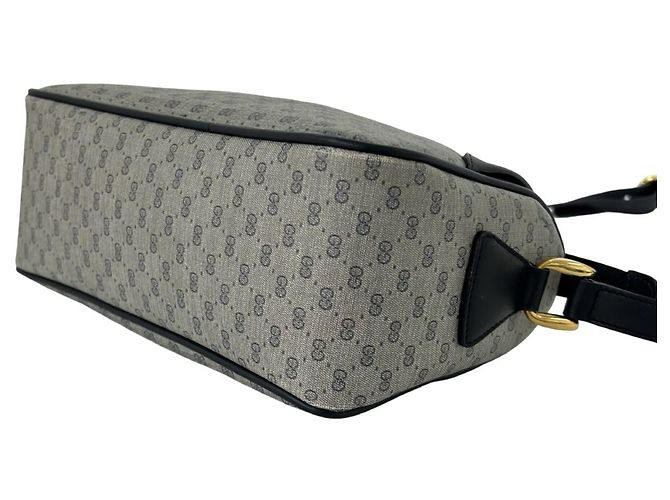 Borsa a tracolla in pelle blu navy Gucci - vista 8