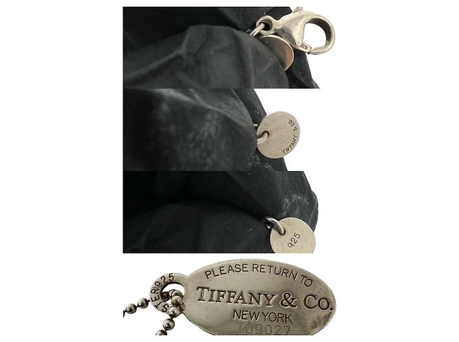 Tiffany & Co Collana con pendente ovale della collezione Tiffany Return Argento - vista 3