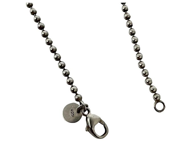 Tiffany & Co Collana con pendente ovale della collezione Tiffany Return Argento - vista 4