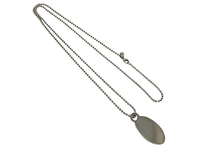 Tiffany & Co Collana con pendente ovale della collezione Tiffany Return Argento - vista 5