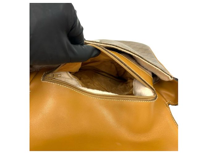 Borsa a tracolla Gucci in pelle marrone - vista 10
