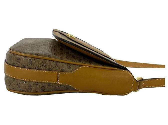 Borsa a tracolla Gucci in pelle marrone - vista 6