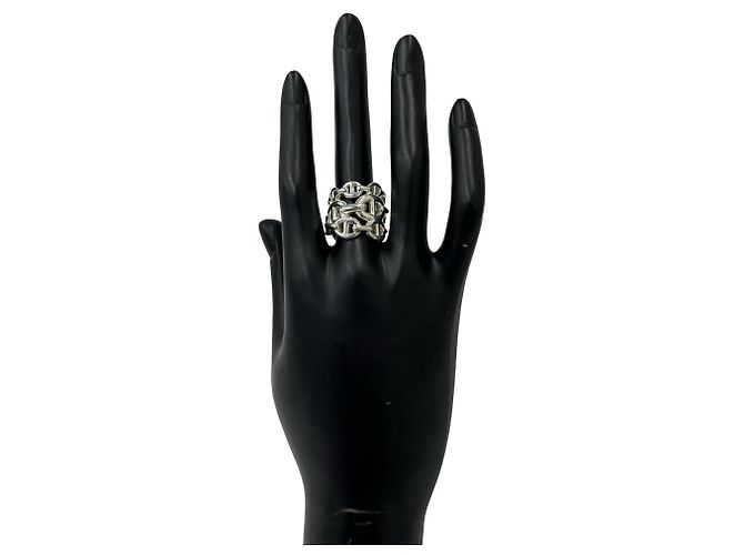 Ring Hermès Anello Enchainée GM in Argento 925 Hermes - vista 2