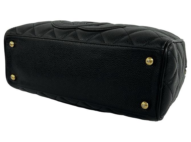 Timeless Mini borsa Boston Chanel Matelassé Coco Caviar Skin Nero - vista 8
