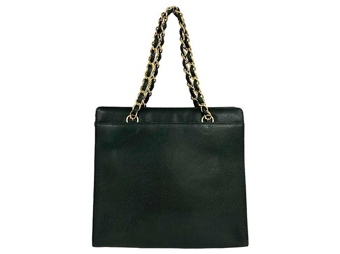 Chanel Vintage Coco Mark Handtasche Grün - Ansicht 3