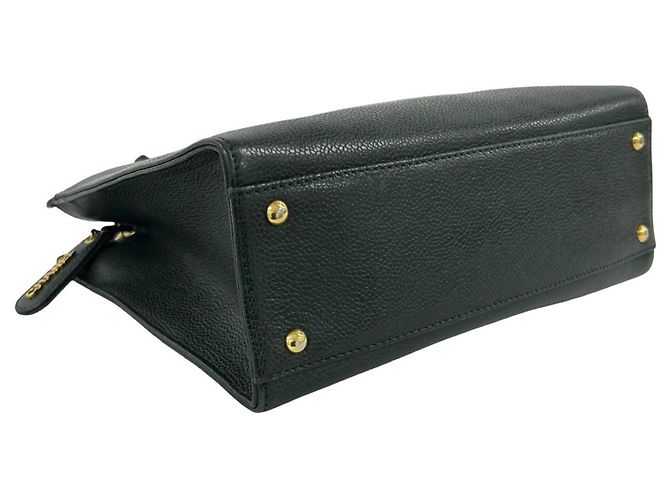 Chanel Vintage Coco Mark Handtasche Grün - Ansicht 7