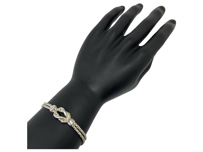 Tiffany & Co Bracciale Tiffany Vintage Double Rope Center Knot Argento - vista 2