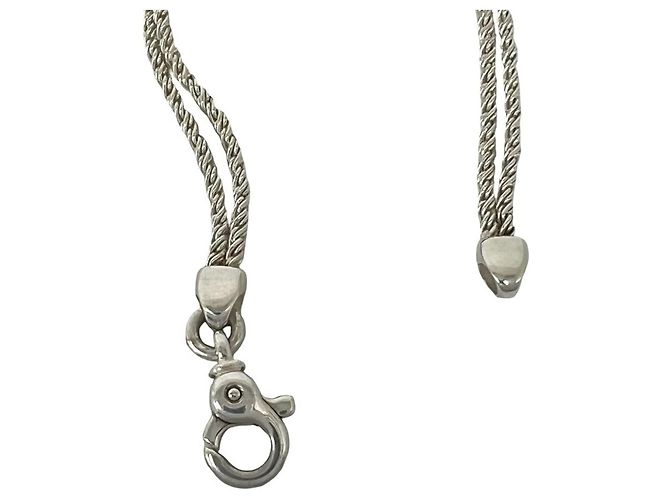Tiffany & Co Bracciale Tiffany Vintage Double Rope Center Knot Argento - vista 4