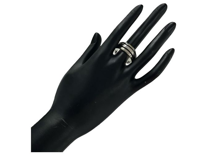 Tiffany & Co Anello Tiffany Grooved Double Line in Argento 925 - vista 2