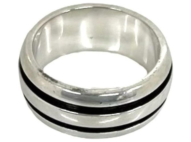 Tiffany & Co Anello Tiffany Grooved Double Line in Argento 925 - vista 6