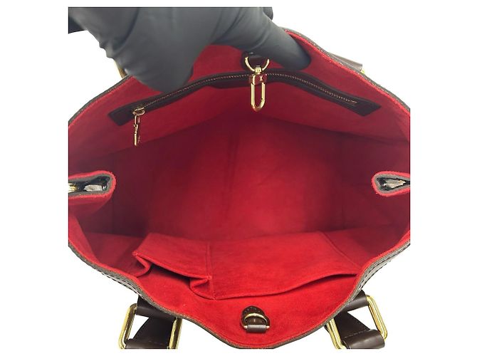 Borsa Louis Vuitton Hampstead PM Marrone - vista 9
