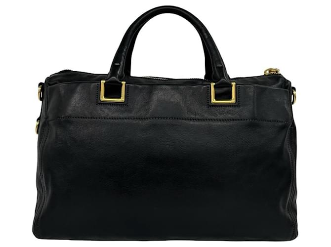 Borsa Boston in pelle Prada Nero - vista 3