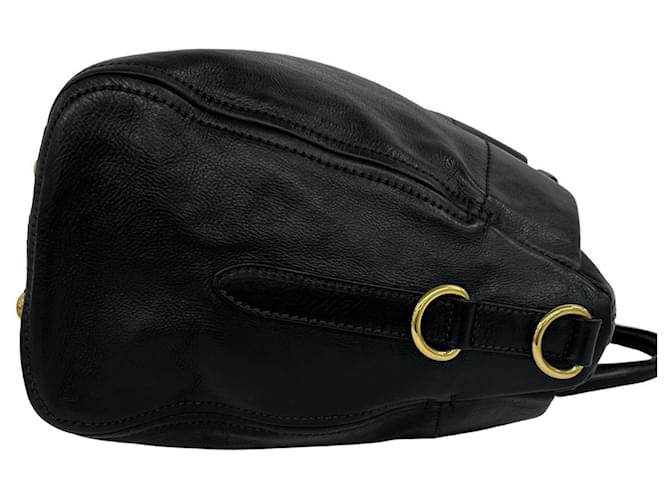 Borsa Boston in pelle Prada Nero - vista 6