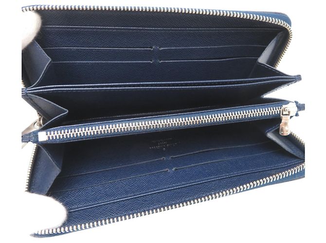 Louis Vuitton Zippy Wallet in Navy Marineblau - Ansicht 5